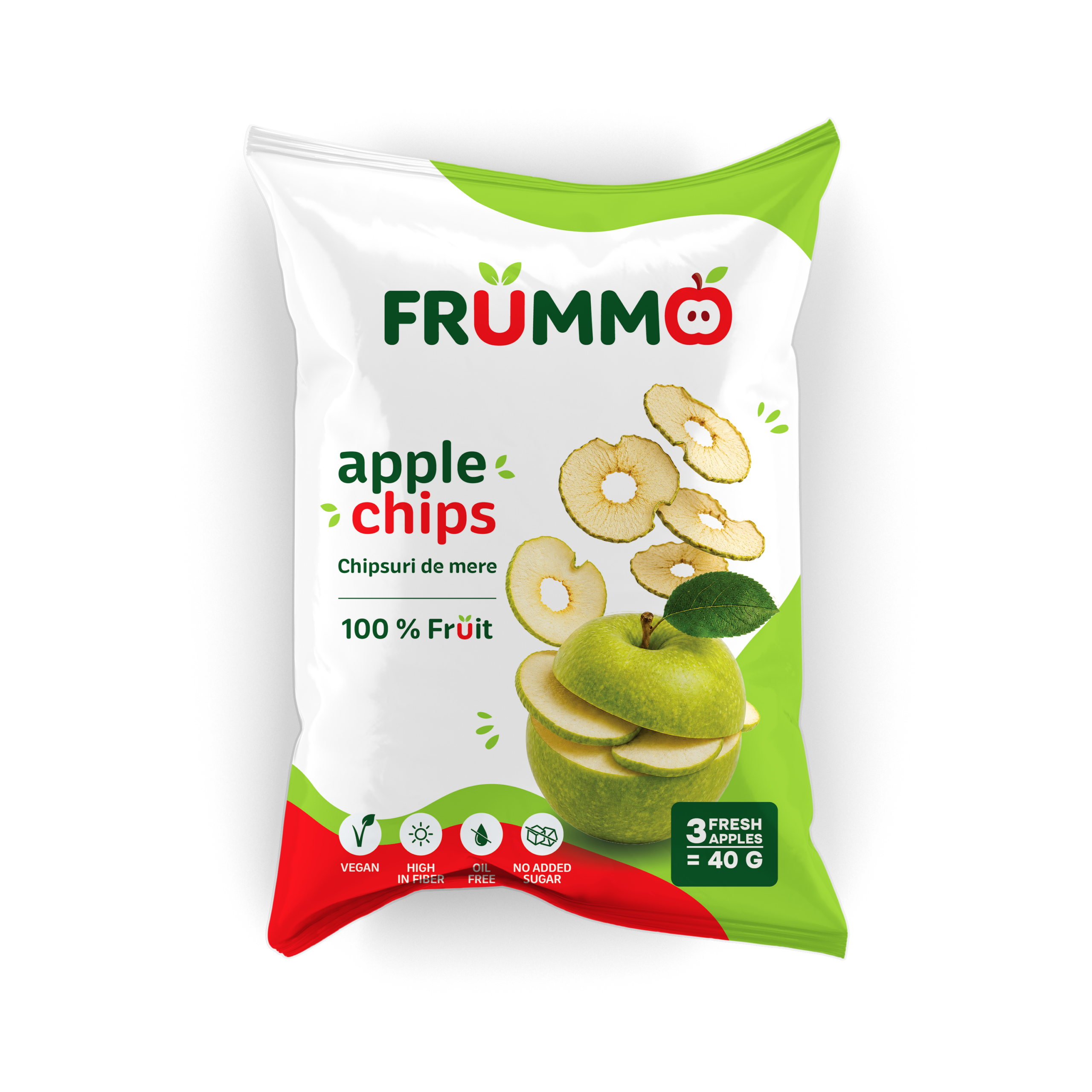 Chipsuri de mere verzi FRUMMO